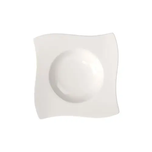 Produktbild: Villeroy und Boch NewWave Suppenteller, Premium Porzellan, Weiß
