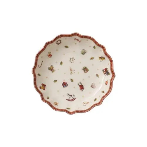 Produktbild: Villeroy & Boch Toy's Delight Kleine Schale, Premium Porzellan, Weiß/Rot/Gold