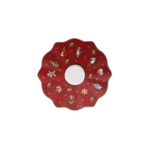 Produktbild: Villeroy & Boch Toy's Delight Mokka-/Espresso-Untertasse, 13 cm, Premium Porzellan, Rot
