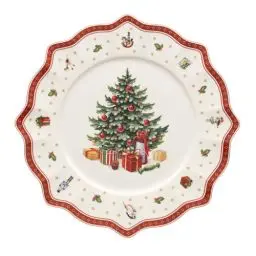 Produktbild: Villeroy und Boch Toy's Delight Platzteller, 35 cm, Premium Porzellan, Weiß/Rot