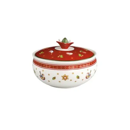 Produktbild: Villeroy & Boch Toy's Delight Zuckerdose,12 oz, Premium Porzellan, Weiß/Rot