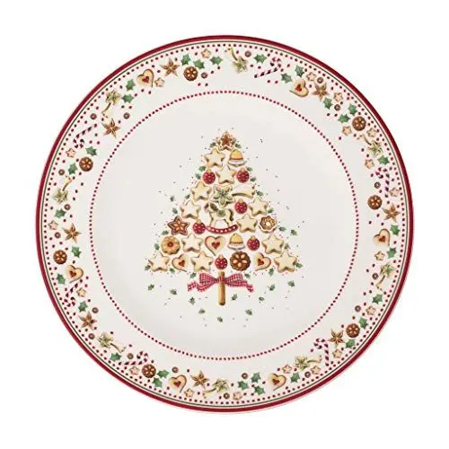 Produktbild: Villeroy & Boch Winter Bakery Delight Platzteller, dekorativer Servierteller aus Premium Porzellan, rot/bunt, 32 cm