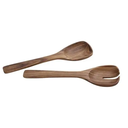 Produktbild: Villeroy & Boch - Artesano Salatbesteck 2-teilig Braun, Salatbesteck Holz, Salat, Besteckset, Holzlöffel, Holzgabel, Akazienholz