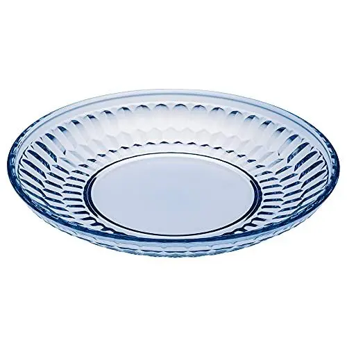 Produktbild: Villeroy und Boch - Boston col. Salatteller blue, dekorativer Teller für Salate und Desserts mit blauem Akzent, Kristallglas