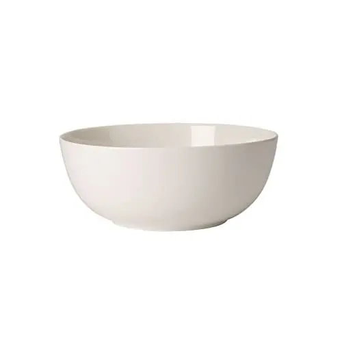 Produktbild: Villeroy & Boch – For Me Salat-/ Servierschüssel Weiß, Spülmaschinenfest, Mikrowellensicher, Schüssel, Bowl, Schale, Premium Porzellan