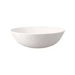 Produktbild: Villeroy und Boch - Manufacture Collier Blanc Deko-/Obstschale, formschöne Schale für Obst und Dekoration, Premium Porzellan, Handwäsche, weiß