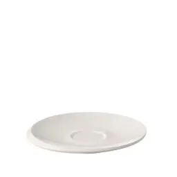 Produktbild: Villeroy und Boch - NewMoon Kaffeeuntertasse, dekorative, formschöne Untertasse aus Premium Porzellan, spülmaschinengeeignet, weiß, 17 cm