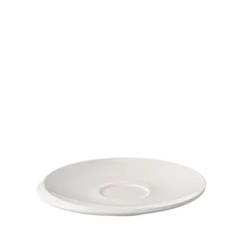 Produktbild: Villeroy und Boch - NewMoon Kaffeeuntertasse, dekorative, formschöne Untertasse aus Premium Porzellan, spülmaschinengeeignet, weiß, 17 cm