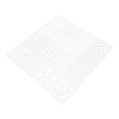 Produktbild: VILLFUL 16-teilige Malschablonen Diy-wandkunstvorlagen Kunststoff-wanddekorformen Schablonen Zum Malen