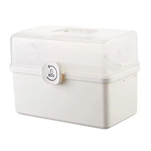 Produktbild: VILLFUL 1 Stück Karton Aufbewahrungsbox für Medikamente Medikamenten Schrank notfallbox Medizin Fall Erste-Hilfe-Set für Kinder Erste-Hilfe-Fall Desktop-Aufbewahrungskoffer Multifunktion