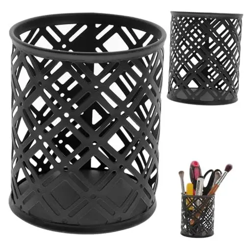 Produktbild: VILLFUL 2 Stück Büro Stifthalter Büro Organizer Schreibtisch Organizer Schreibtisch Stiftehalter Stifthalter Für Schreibtisch Stiftbecherhalter Schreibtischbedarf Netz Stifthalter