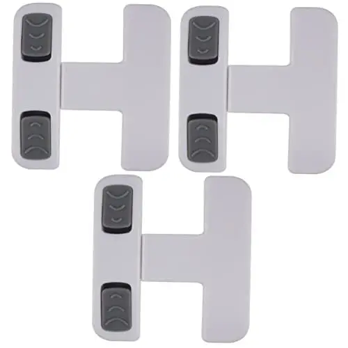 Produktbild: VILLFUL 3 Stücke Kleinkind Proofing Kühlschrank Schloss Baby Kühlschrank Schlösser Selbst-adhesive Schrank Schlösser-pinch