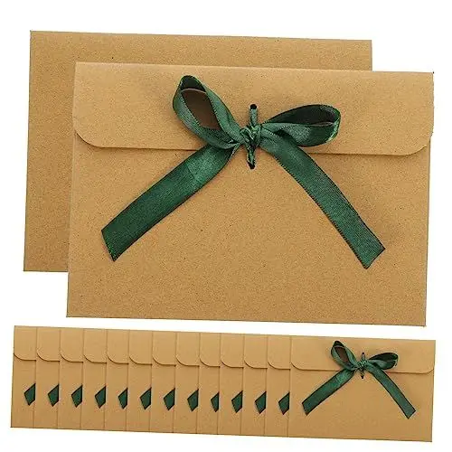 Produktbild: VILLFUL 50 Kraftpapierumschläge Einladungsumschläge Für Karten Geschenkkartenhalter Handgeschriebene Briefhüllen Partyzubehör