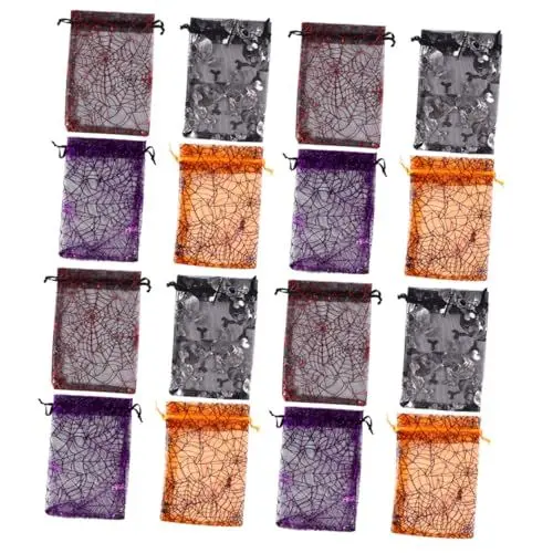 Produktbild: VILLFUL 50 Stück Halloween Verpackungstüten Dekorative Süßigkeiten Kekstüten Party Leckerli Tüten