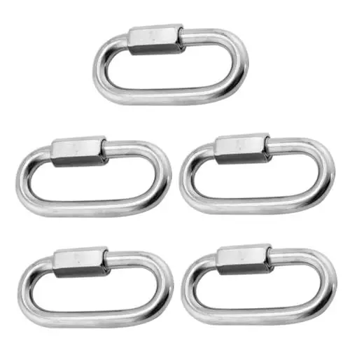 Produktbild: VILLFUL 5St Verbindungsring aus Edelstahl Verbindungsstecker reparieren Hochleistungsverbindungsstecker Kettenverbindungshaken die Kette Link-Anschlüsse Verbindungsverbinder aus Edelstahl