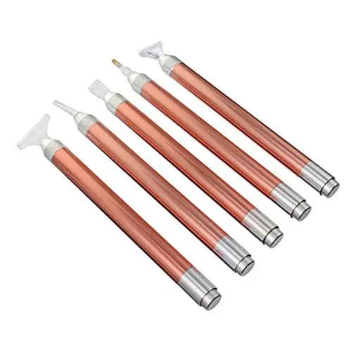 Produktbild: VILLFUL Metall Kunststoff Diamant Verformung Stift 5 Stile Diamant Kunst Malerei Stift Set