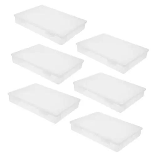 Produktbild: VILLFUL Aufbewahrungsboxen Aus Kunststoff Transparente Behälter Für Bastelarbeiten Organizer Für Perlen Und Kleinteile Multifunktionale Puzzlebehälter Zum Ordnen