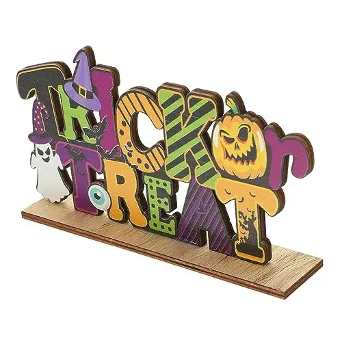 Produktbild: VILLFUL Decor Halloween Dacoratin Holz Zeichen Tisch Zeichen Dekoration Für Party Handwerk