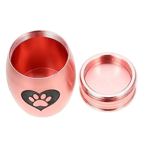 Produktbild: VILLFUL Gedenkurne für Haustiere für Asche Hundeurnen für Asche Edelstahl Elegante Katzenurne Trauerurne für Haustiere