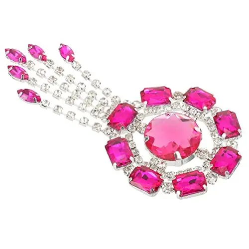 Produktbild: VILLFUL Wasserdichte Strass Brosche mit Quaste für Frauen Anstecknadel für Festlichkeiten Kleider Jacken und Taschen Stilvolles Accessoire für Besondere Anlässe und Kreative Outfits
