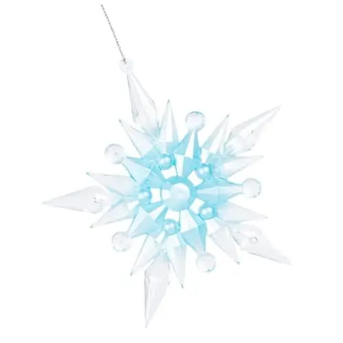 Produktbild: VILLFUL Weihnachtsbaumschmuck Schneeflockenform Hängender Weihnachtsschmuck Deko Anhänger Für Baumtür Weihnachtsdeko Basteln