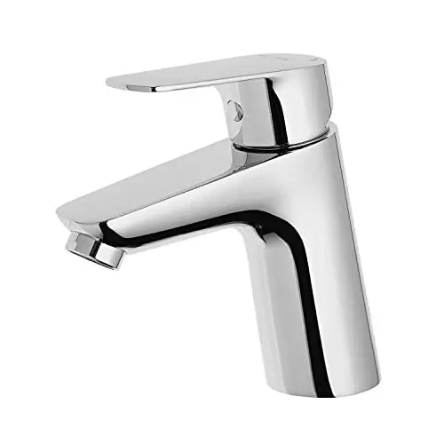 Produktbild: VILSTEIN Waschtischarmatur mit Zugstangenauslassung | Wasserhahn Bad | chrom | Hochdruck Einhebelmischer | Aufsatz | mit Perlator & Kartusche