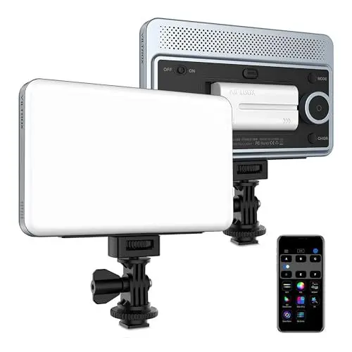 Produktbild: VILTROX 18 W 2800 K-6800 K CRI 95+ LED-Videoleuchte für Kamera mit Smartphonesteuerung, 1800 Lumen, dimmbare Fotofülllampe, 10 Lichteffekte für Fotografie