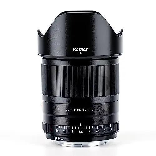 Produktbild: VILTROX 23mm f/1.4 F1.4 Autofokus Objektiv, Weitwinkel Große Blende APS-C Objektiv Kompatibel mit Canon EOS M-Mount Kameras M10 M100 M200 M3 M5 M50 M6 M50 II M60 II