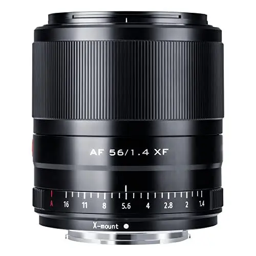 Produktbild: VILTROX 56mm F1.4 X Autofokus APS-C Porträt Prime Objektiv für Fuji Fujifilm X Mount Kamera X-T2 X-T3 X-T4 X-T20 X-T30 X-T200 X-A7 X-A10 X-A20 X-E3 X-H1 X-M1 X-PRO1 X-PRO2 X- PRO3 X-S10