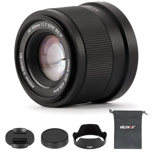 Produktbild: VILTROX 56mm F1.7 Z, AF 56mm f/1.7 APS-C-Objektiv für Nikon Z, STM große Blende, Autofokus, leichtes Festbrennweitenobjektiv für Nikon Z-Mount-Kameras Z5 Z50 Z50II Z6 Z6II Z7 Z7II ZFC Z30 Z9 Z8 Z6III