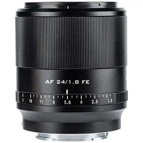 Produktbild: VILTROX AF 24mm F1.8 FE Weitwinkel Festbrennweite Objektiv für Sony E Mount Alpha A9 A7R IV A7S III A7R II A6600 (Autofokus Vollformat APS-C kompatibel)