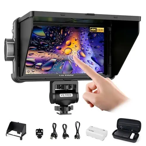 Produktbild: VILTROX DC-550 Touchscreen DSLR Kamera Monitor 1200 Nits Hoch Hell 3D LUT HDR 4K HDMI In and Out 5,5