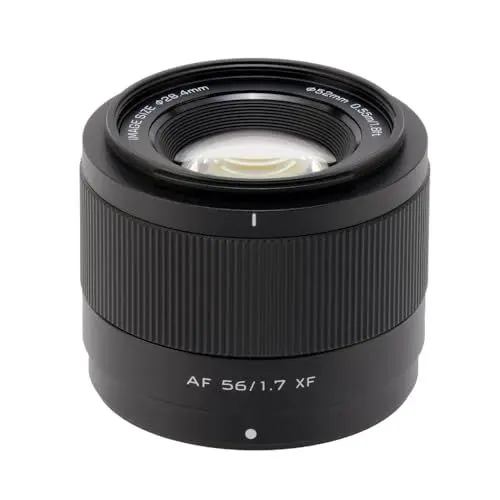 Produktbild: Viltrox 56mm F1.7 APS-C Autofokus-Porträtobjektiv, kompatibel mit Fujifilm X-Mount-Kameras X-A5 X-A7 X-Ｍ1 X-Ｍ2 X-Ｈ1 X-T1 X-T10 X-T2 X-T20 X-T3 T４ X-T200 X-T30 X-Pro1 X-Pro2 X-Pro3 X-E1 X-E2 X-E2S