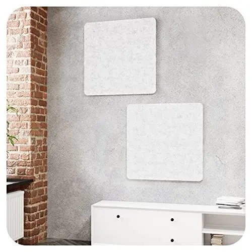 Produktbild: vilz 2X quadratisches Akustikelement für Wand & Decke 55x55x1.8 cm - Schallabsorber modular erweiterbar aus recyceltem Filz