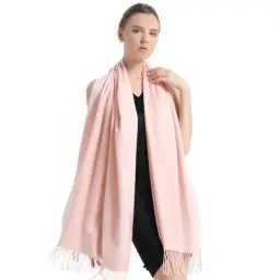 Produktbild: vimate Pashmina Tücher und Wickel, Damen Pink Soft Brautjungfer Schal Kaschmir Pashmina Schals für alle Jahreszeiten (DE-Baby Pink)