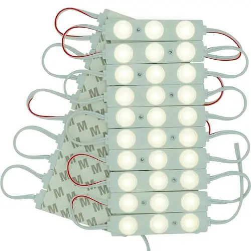 Produktbild: VIMLED 12V LED Einspritzmodule – 20 Stück à 1,4 W / 130 lm in neutralweiß – IP67 wasserfeste SMD LED Injektion Module zur Beleuchtung für Lichtwerbung, Ambiente oder als Arbeitslicht