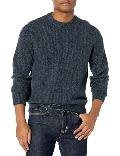 Produktbild: Vince Herren Boiled Cashmere Thermal Crew Pullover, Coastal Combo, XX-Large