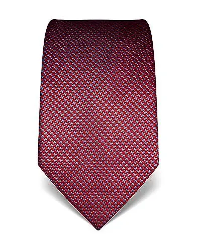 Produktbild: Vincenzo Boretti Herren Krawatte reine Seide Hahnentritt Muster edel Männer-Design zum Hemd mit Anzug für Business Hochzeit 8 cm schmal/breit weinrot