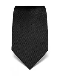 Produktbild: Vincenzo Boretti Herren Krawatte reine Seide Ton in Ton gestreift edel Männer-Design zum Hemd mit Anzug für Business Hochzeit 8 cm schmal/breit schwarz