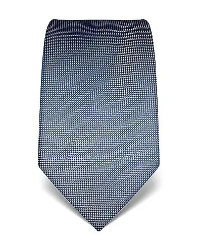 Produktbild: Vincenzo Boretti Herren Krawatte reine Seide strukturiert edel Männer-Design zum Hemd mit Anzug für Business Hochzeit 8 cm schmal/breit graublau