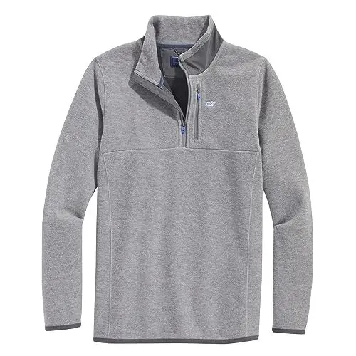 Produktbild: vineyard vines Jungen Mountain Sweater Fleece Viertelreißverschluss, Ultimate Grey, 2 Jahre