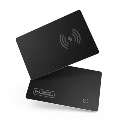 Produktbild: VINGNUT Dünne Geldbörsen-Tracker-Karte,Wiederaufladbarer Geldbörsen-Tracker,IP67 Wasserdicht,kompatibel mit Apple Find My(nur iOS),für Geldbörsen,Telefon,Reisepässe,Gepäckstück-Tracker(1er Pack)