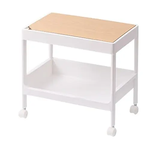 Produktbild: Rollbarer Mehrzweckwagen, Küchenwagen mit feststellbaren Rädern, bewegliche Ablagekörbe, multifunktionaler Aufbewahrungswagen für Büro, Wohnzimmer, Küche (LIZEALUCKYpXK4c7-11)
