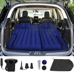 Produktbild: Vino Cove Auto Matratze Luftmatratze für SUV 185x140x16 cm, Beflockung Oberfläche Auto Luftbett mit 2 Kissen, Aufblasbaren Autobett für Kofferraum für Reisen Camping Zuhause