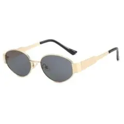Produktbild: Vintage Classic Ovale Sonnenbrille Damen UV400 Schutz Sonnenbrillen Stilvolle Polarisierte Pilotenbrille Sonnenbrille Damen und Herren Für Leichtgewichtig Linsenfarben Optionen (Color : eisenhaltig)