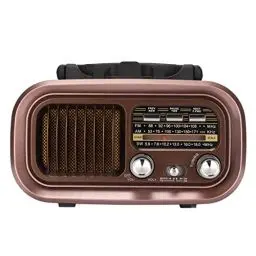 Produktbild: Vintage Radio Retro Bluetooth Lautsprecher, 3 Bänder Bluetooth AM FM Radio mit Altmodischem Klassischem Stil, Multifunktionaler Tragbarer Vintage Radio Lautsprecher für Drinnen und Draußen(RXBT628)