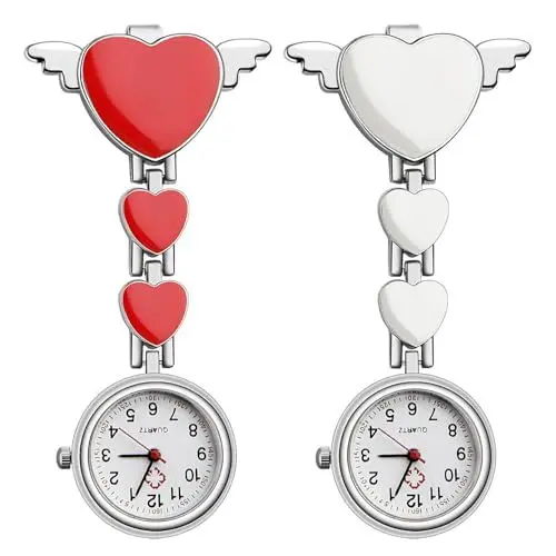 Produktbild: Vintoney Krankenschwester Uhr, 2 pcs Liebe Krankenschwesteruhr Schwesternuhr Taschenuhren -Liebe