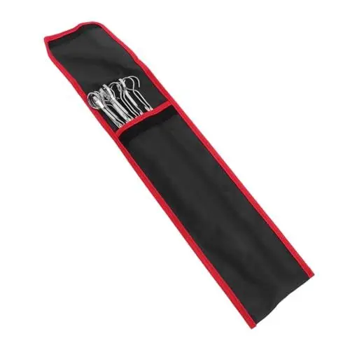 Produktbild: VINTORKY Fleischspieße 12-teiliges Flaches Grillspieße-set Edelstahlspieße Mit Aufbewahrungstasche Für Bbq Camping Picknick