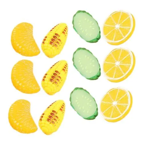 Produktbild: VINTORKY 12stücke Künstliche Obst Und Gemüse Modelle Aus Harz Mini Obst Und Gemüse Spielzeug Gemischt Und Requisiten Für Puppenhaus Und Fotodekoration
