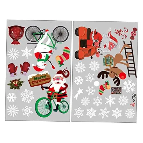 Produktbild: VINTORKY Weihnachts-schneeflocken-aufkleber 808 Weihnachts-fensteraufkleber Einfach Zu Kleben Schneeflocken-dekorationen